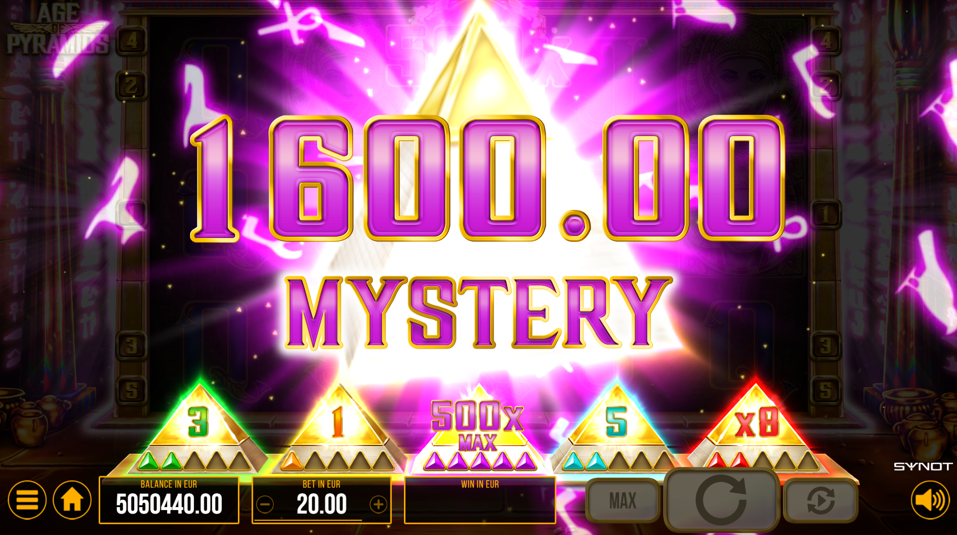Age of Pyramids Mystery Win v online kasinu Luckybet.cz