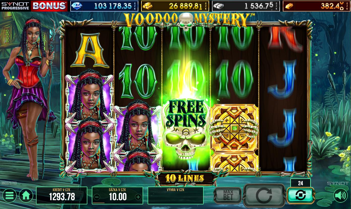 Hra Voodoo Mystery v online kasinu LuckyBet.cz