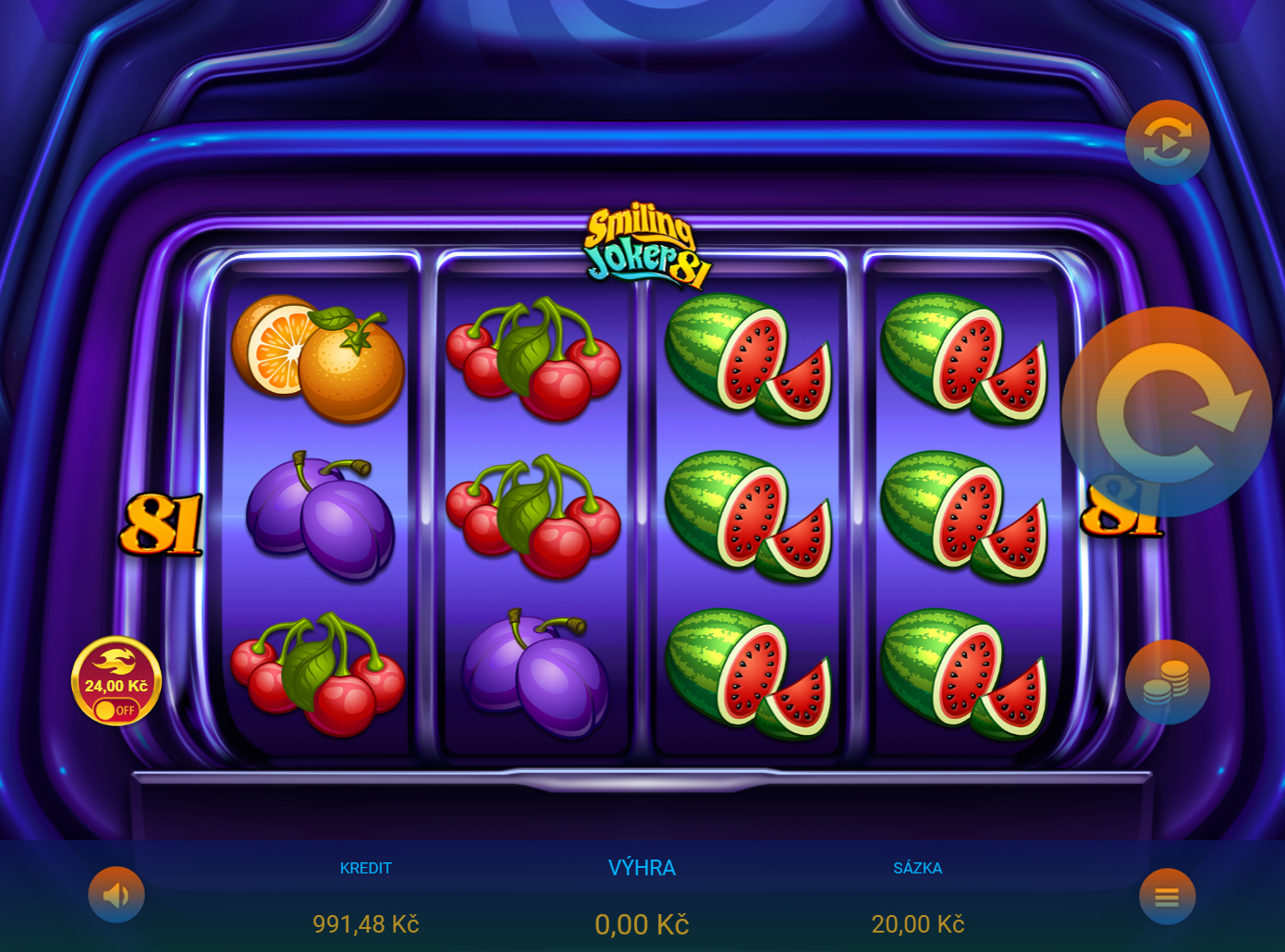 Smiling Joker 81 v online kasinu luckybet.cz