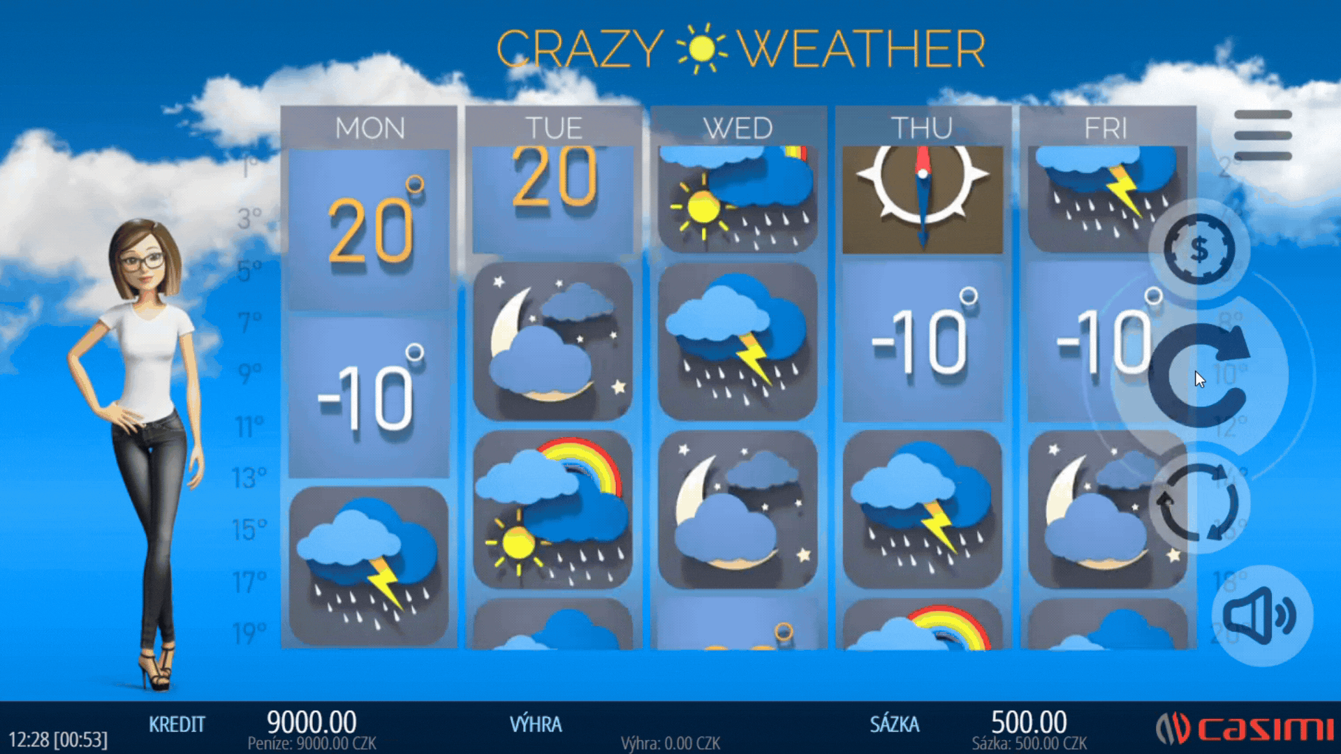 Crazy Weather od Casimi v online kasinu LuckyBet.cz